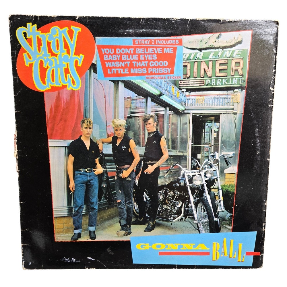 Stray Cats Gonna Ball Vinyl LP Record Album 1981 STRAY 2 UK Rockabilly Tested